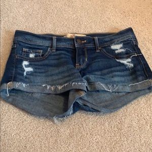 Denim shorts